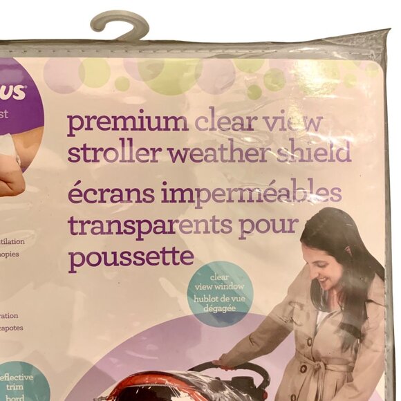 Premium Clear View Stroller Rain Weather Shield Cover Babies R Us - Picture 3 of 6